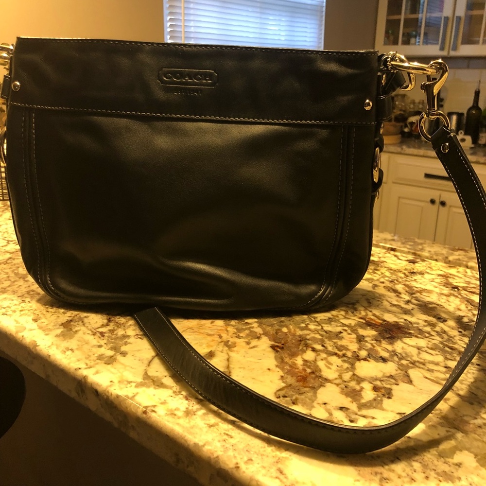 Coach Black Leather Satchel